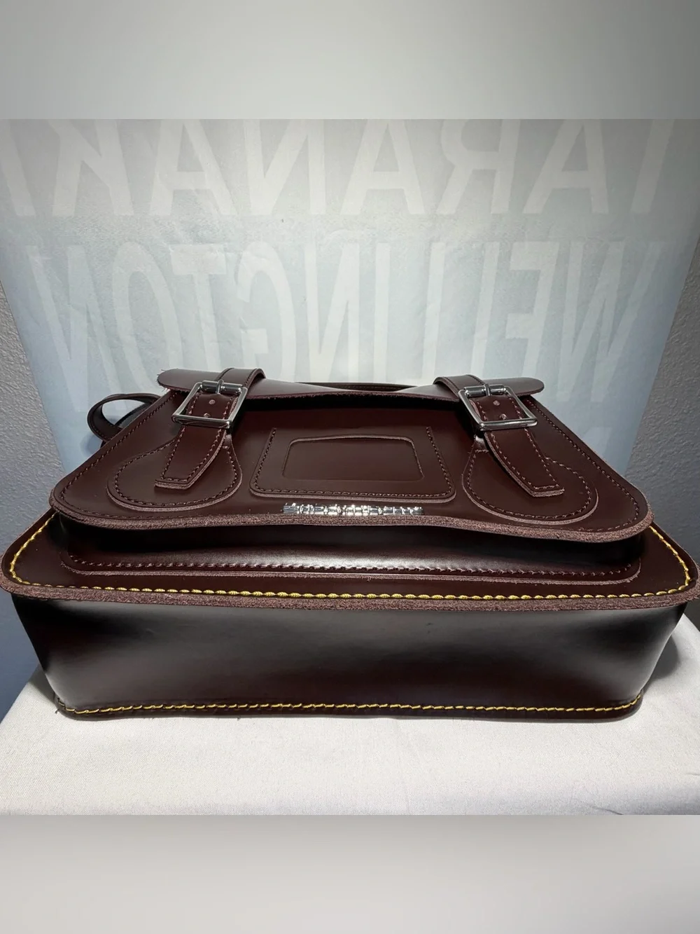 Dr. Martens classic burgundy 11 inch messenger bag